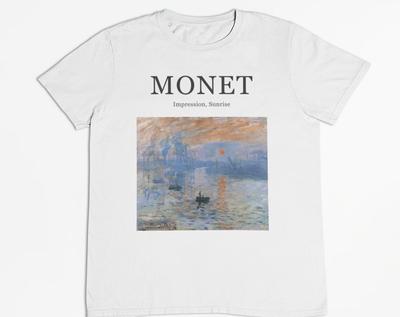 Impression, zonsopgang door Claude Monet T-shirt / Kunst / Impressionisme, Moderne kunst / 100% Katoen