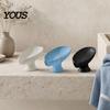 Non-foaming Soap Dish Self Draining Dish, 3D Printed Holder, Multi-functional Smooth Curve Tray Sink Organizer for Shower, Bathroom, Kitchen