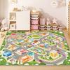 Children Traffic Road Play Living Room Carpet Decoration Home Non-slip Soft Rug Bedroom Bedside Foldable Plush Floor Mat Tatami