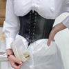 1PC Delicate Texture Elegant Posture Soft Durable Faux Leather Shirts Stylish Versatile Wide Waistband Daily