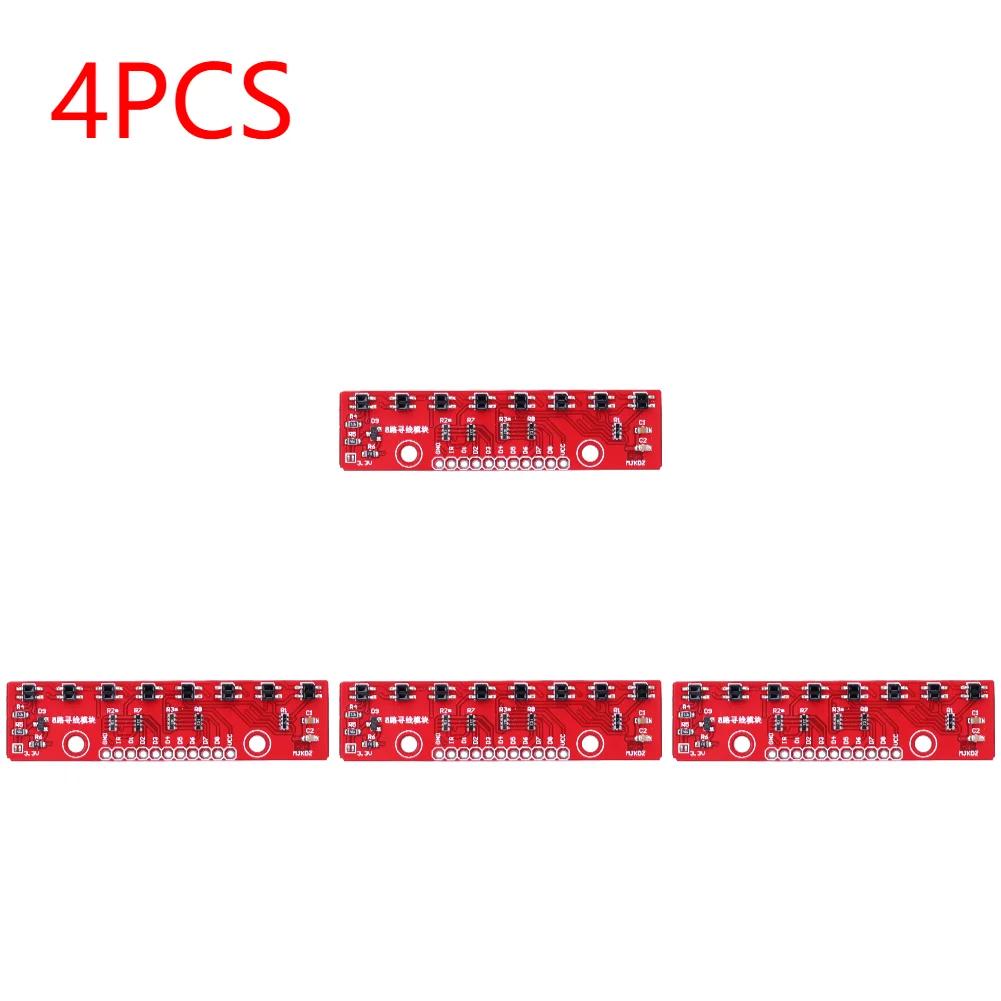 10-1PCS 3.3V-5V Line Follower Infrared Detection Sensor 8 Channel 8Bit Detector Hunt Board PCB Infrared Detection Module Board