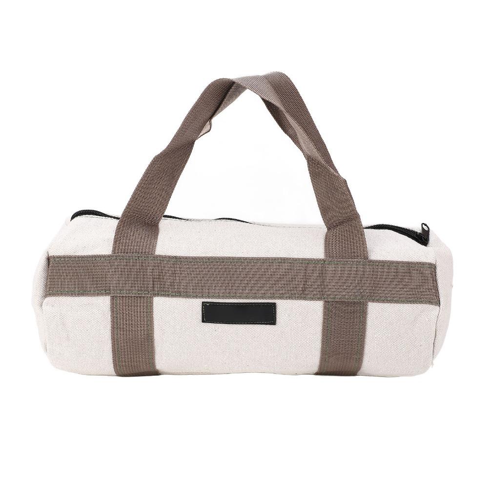 Heavy Duty Tool Tote Bag 15 inch/19 inch Large Capacity Tool Organizer Canvas Wide Mouth Grill Utensil Storage