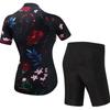 Summer Short Sleeve Riding Bicycle Cycling Clothing Set Women Sport Jerseys Suits