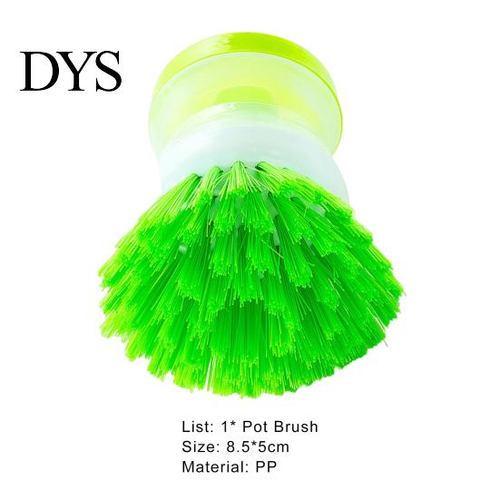 Dish Brush with Soap Dispenser Cleaning Plastic Dishwashing Good Grip Pot Household Supplies