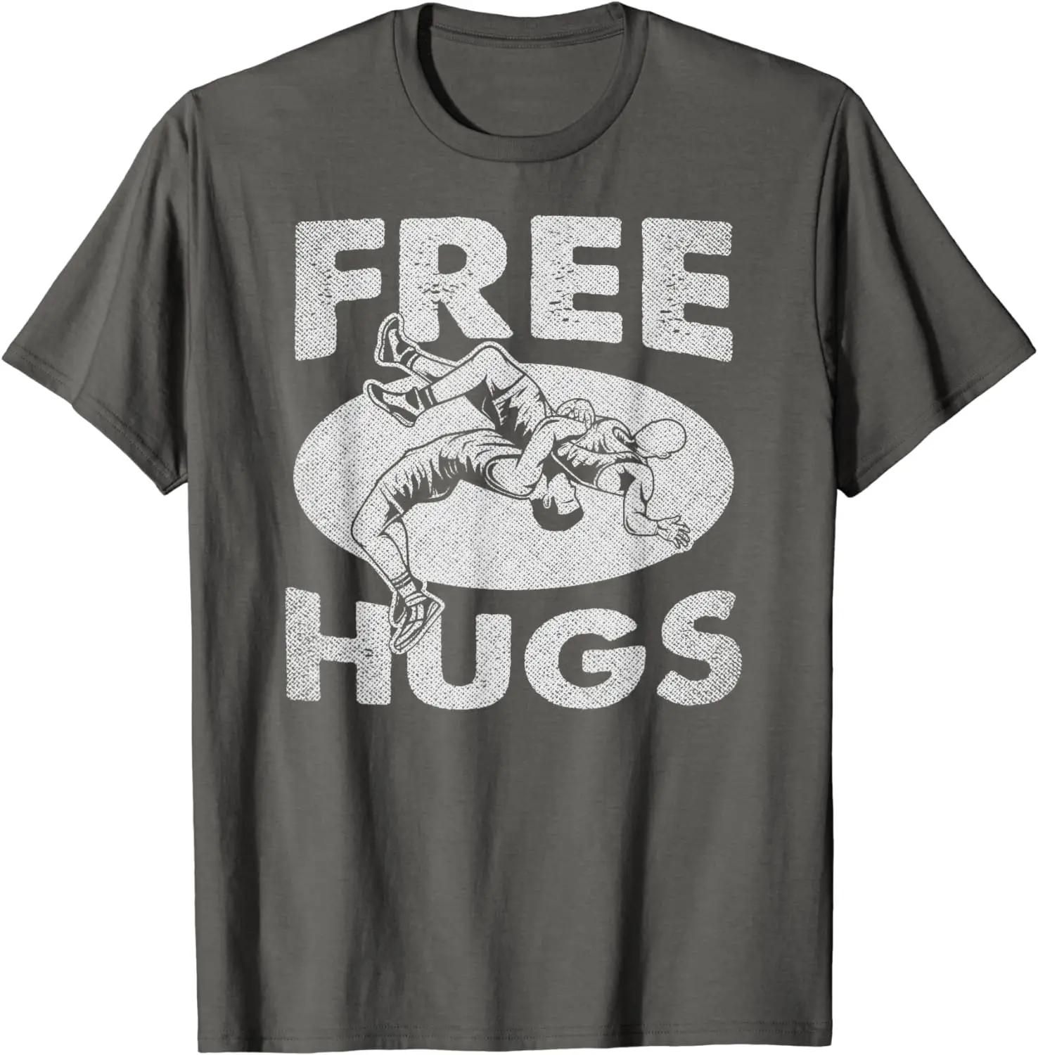 

Футболки для рестлинга - Футболка для реслинга Funny Free Hugs XXXXXL темно серый