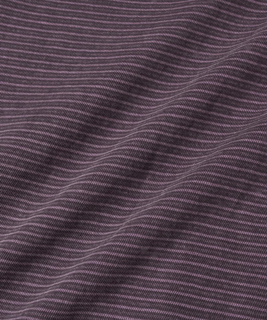 ASP Pigment Dyed Stripe Short Sleeve T-Shirt - Purple
