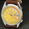 REFURBISHED SEIKO 5 AUTOMATIC 6309A VINTAGE JAPAN MENS YELLOW WATCH A441151-4 Sk-a441151
