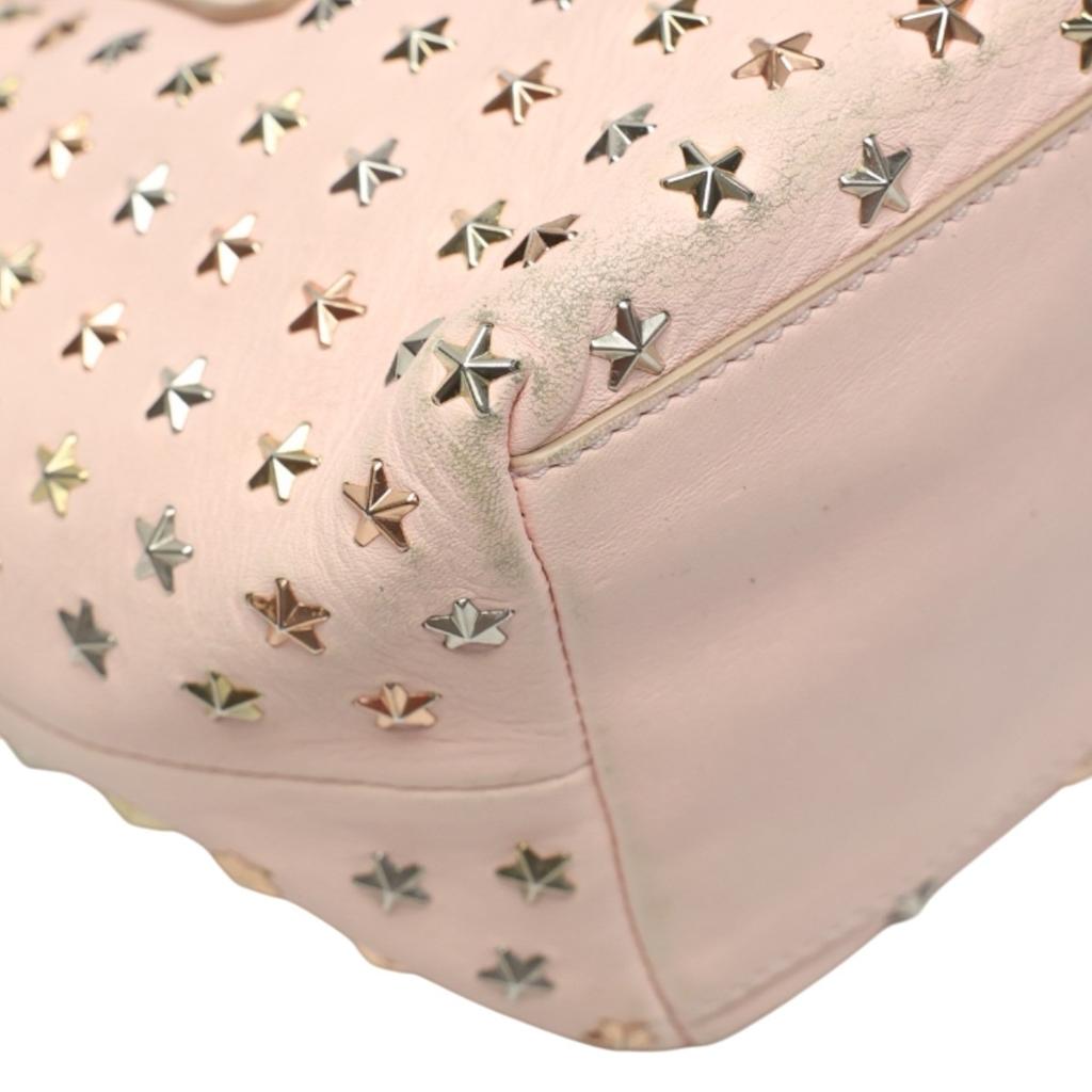 Jimmy Choo 2WAY Bag Handbag Leather Pink Women Used