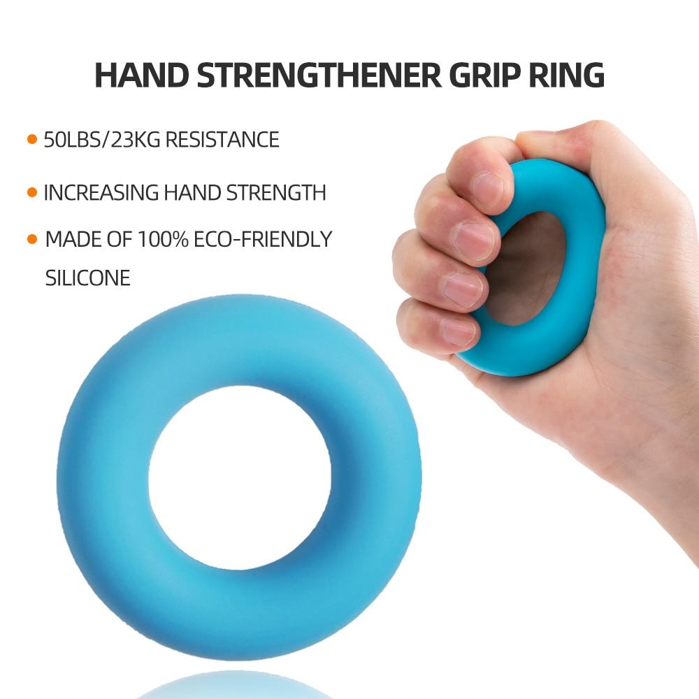 Gym Fitness Adjustable 10-60KG Hand Grip Set Finger Forearm Strength Muscle Recovery Hand Gripper Exerciser Trainer Ball 5pcs