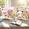 Bubu And Dudu Cute Cartoon Pillow Case Removable Washable Cushion Cover – All-Season Soft Linen