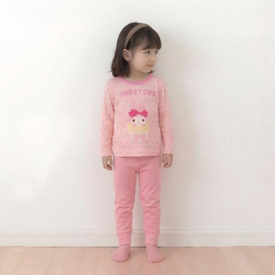 Cute Candy-Colored Kids' Fleece Pajama Set - Long Sleeve Autumn Wear for Boys & Girls
