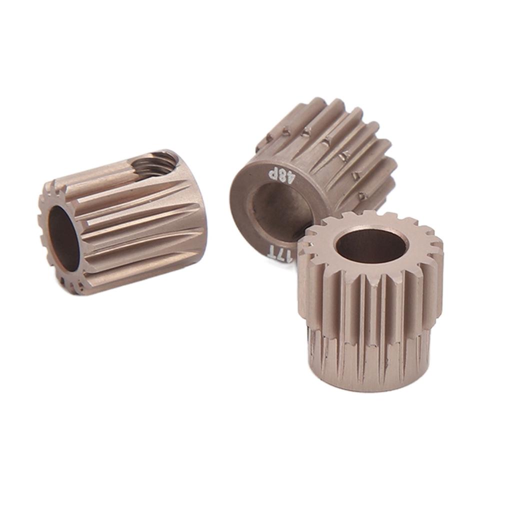 48DP Pinion Motor Gear 15T 16T 17T 18T 19T Stable Operation 7075 Aluminium Alloy for 1/10 RC Model 5mm Shaft