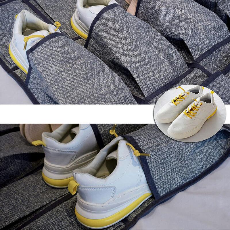 24Pocket Hanging Shoe Holder Storage Box Over Door Rack Hanger Closet Organize