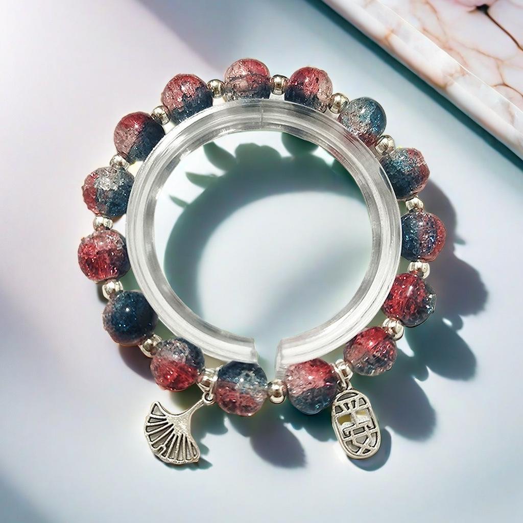 Daisy Popcorn Beaded Bracelet: Elegant Women's Hand Jewelry