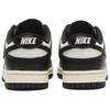 Nike Dunk Pantofi de Skate Low Top Rezistenți la Abraziune pentru Femei Negru Alb HQ7487-100