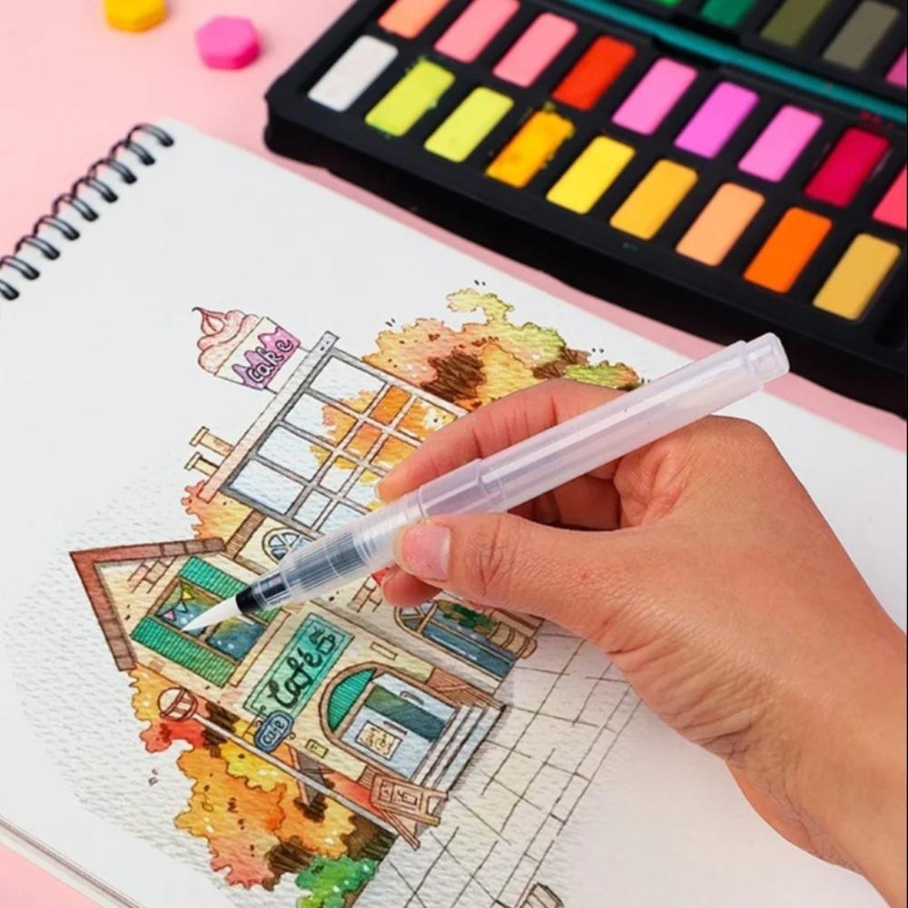 Easy To Use Refillable Paint Brush Water Pen Soft Watercolor Brush Ink Pen Artist