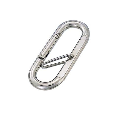 MM Mizumoto Machinery Works SUS304 Stainless Steel Petit Carabiner (with Anti-Slip Snap) PK-4