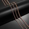 Stainless Steel Twist Rope Chains Men Women Rose Gold Color Plated Necklace Choker High Quality Jewelry Gifts 2/3/4mm Wide