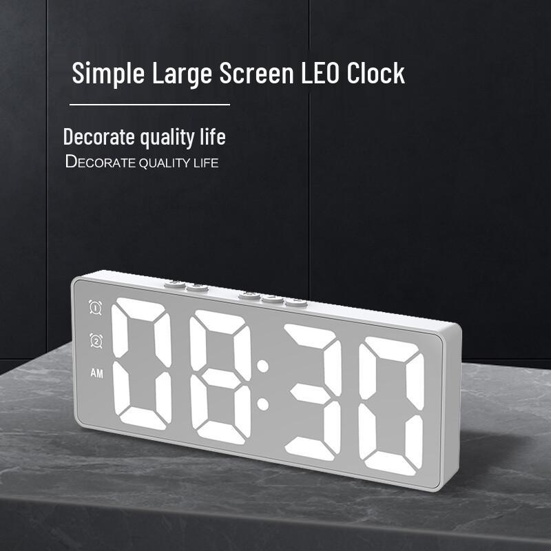 Compas Large LED Digital Alarm Clock with Temperature