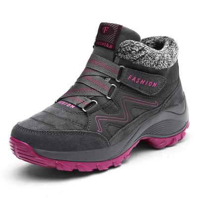 Stivali da neve con zeppa da donna, autunno inverno, caldi e morbidi, stivaletti alla caviglia corti, scarpe di cotone
