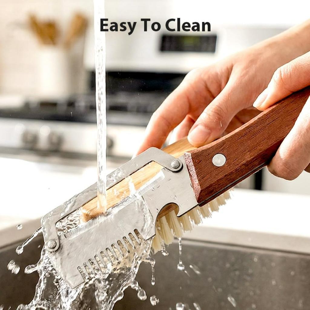 Multi-Functional Vegetable Peeler for Kitchen, 2026 Upgraded Stainless Steel Peeler, Durable Wooden Handle Peeler for Home Kitchen