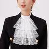 Perfect Match Vintage Fake Collar Neckties Lace Floral Detachable Shirt Collar For Women Blouse Sweater False Collar Lapel Top Neckwear Ties