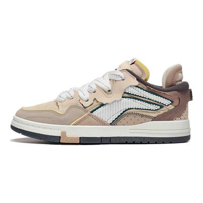Li Ning We I Pro Classic Casual Durable Lightweight Low Top Skate Shoes Women Sneakers Beige AECT046-1
