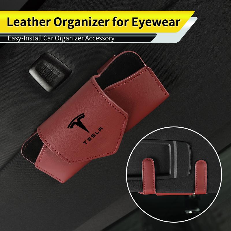 Car Valve Glasses Box Sun Visor Glasses Holder Sunglasses Case For Tesla Model 3 Y S X 2021 Roadster Cybertruck Juguete