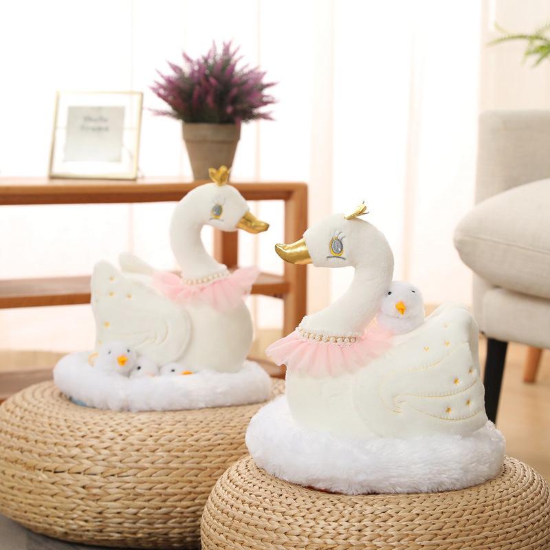 Cute Swan Doll Plush Toy Glowing Little Swan Doll Child Soothing Rag Doll Girl Birthday Gift
