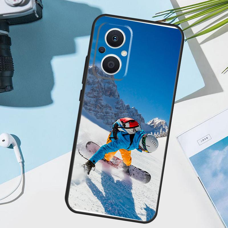 Sports Snowboarding Case For OPPO Reno 13 13F 12 11 F 8T 7 8 10 Pro OPPO Find X8 X6 Pro X3 X5 Lite Cover Funda
