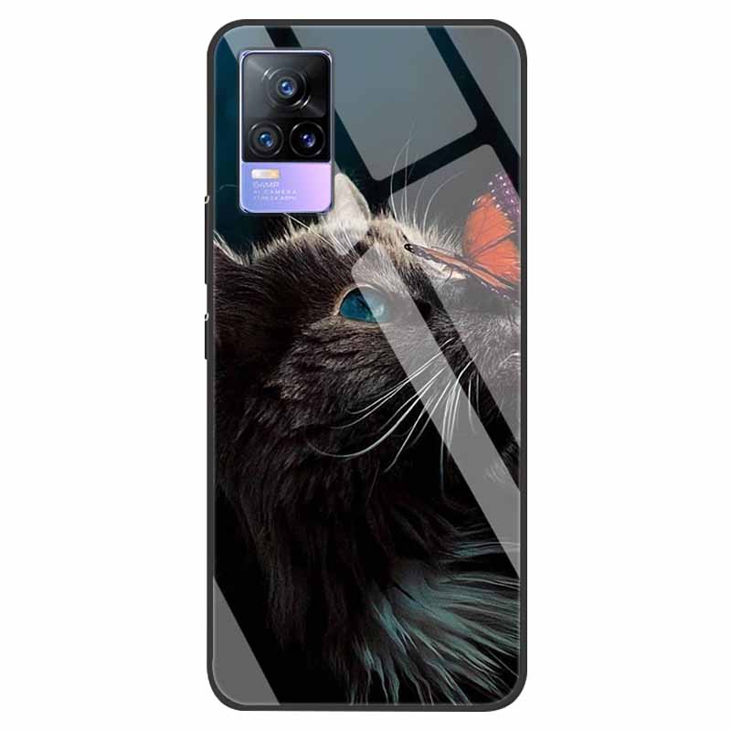 For VivoV21 5G Tempered Glass Case for Vivo V21 5G Soft Bumper Hard Funda For Vivo X60 Pro Global Phone Case X60 5G 2021 Cover