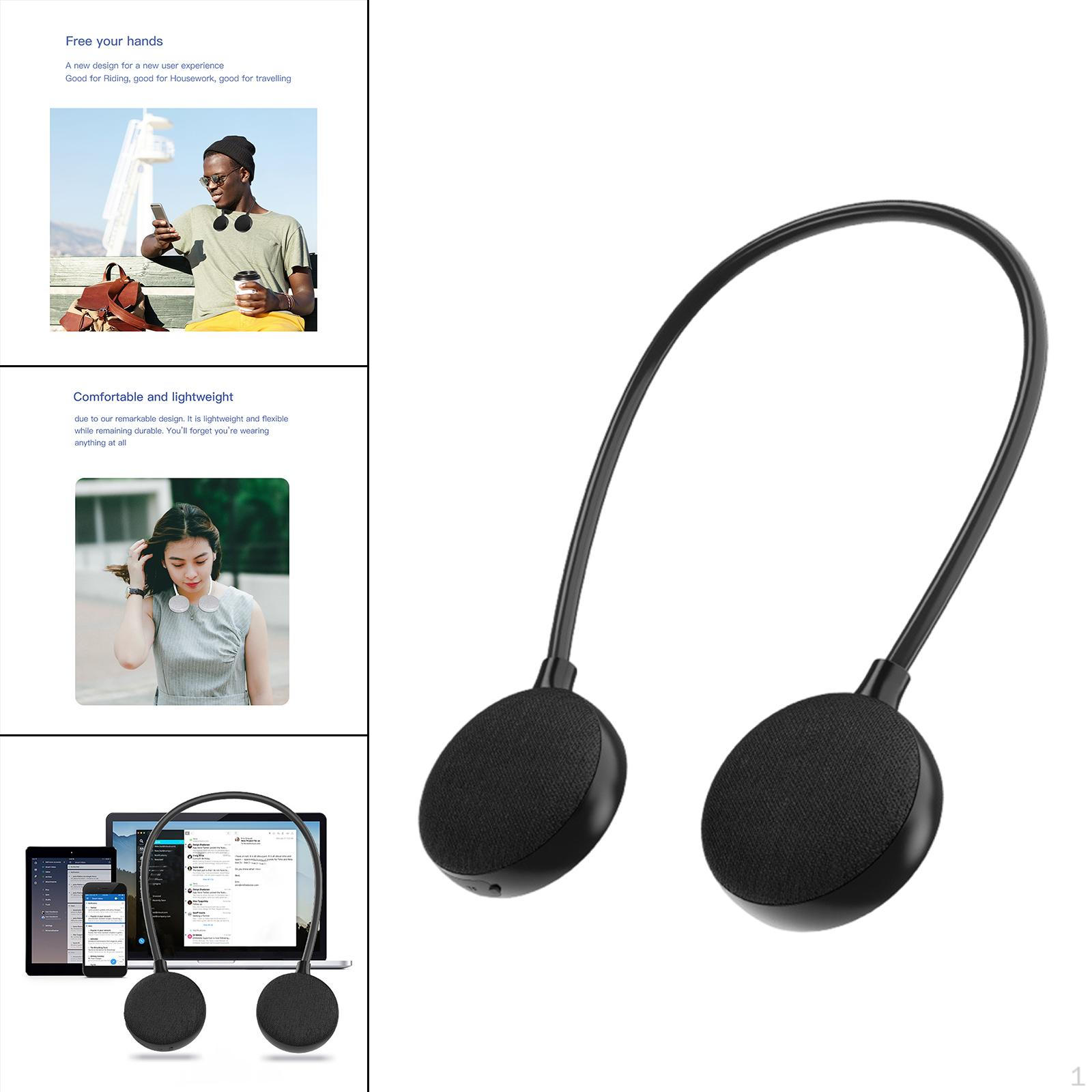 

Neckband IPX5 Waterproof 6-8H Stereo 600mAh Sweatproof for Exercise Phones чорний
