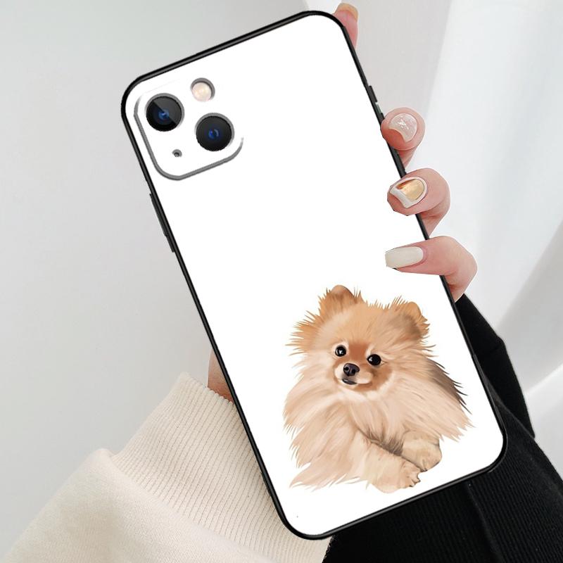 Pomeranian Dog Phone Case For iPhone 17 Pro Max 16 15 11 13 12 14 Pro Max Mini 15 16 Plus 16e 17 Air Cover