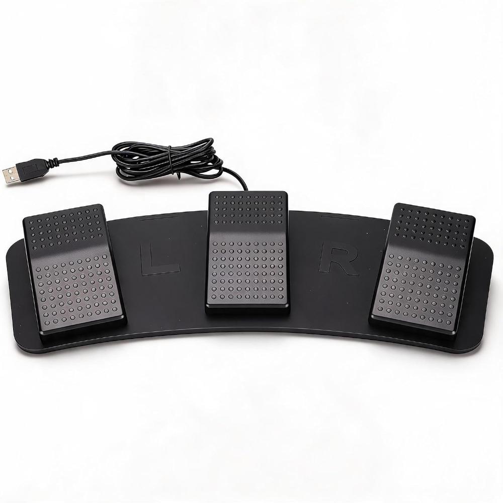 3-Key Design Triple Foot Pedal USB Connection Programmable Foot Pedal For Video Game