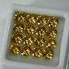 24 Pcs Lot Natural Yellow Sapphire Round Cut 5x5mm Certified Loose Gemstones
