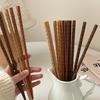 Yuanjin Bambus und Holz Hühnerflügel Rotes Sandelholz Palisander Essstäbchen: Langlebiges Schildpatt-Holz, Hochtemperaturbeständig