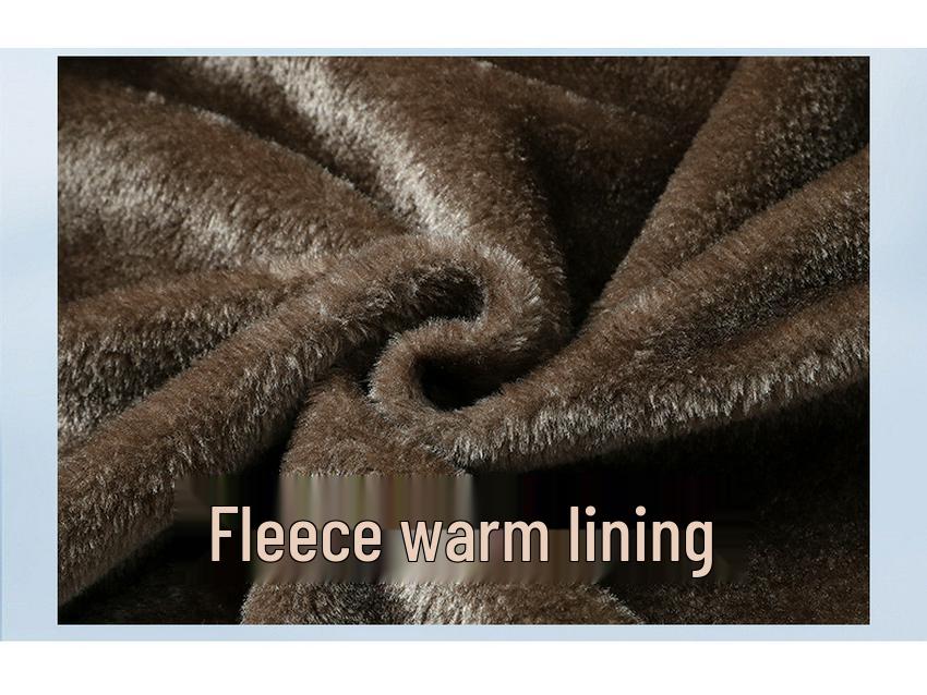 2025 Men's Winter Jacket: Fleece Lined, Thickened Cotton, New Warm Style, Casual Hooded Stand Collar.
