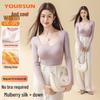 Yiershuang Women's Thermal Base Layer with Built-in Bra