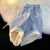 Stylish Women's Winter Jeans,  Thickened Fleece-lined Denim Pants with Drawstring Waist, Comfortable Casual Jeans for Everyday & Outings