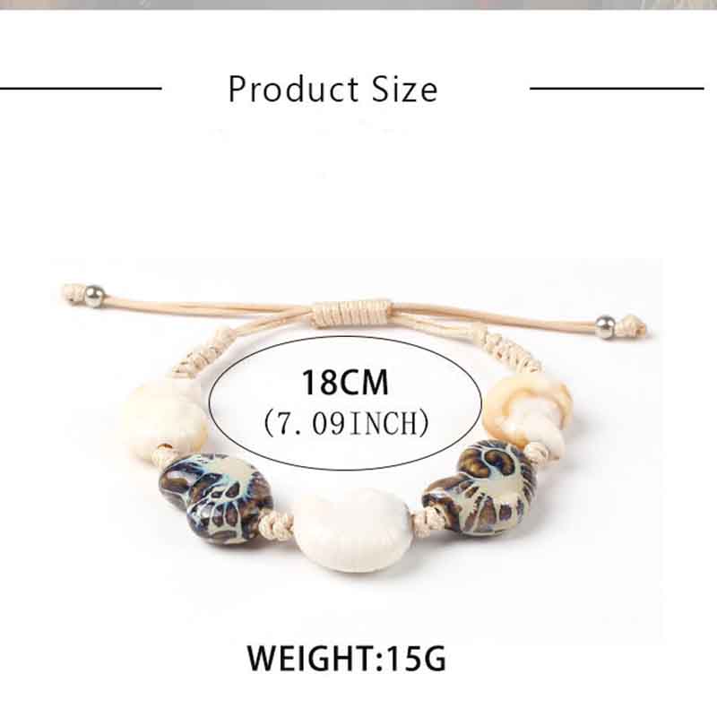 Mode Acryl Damenarmband Ethnischer Stil Buddha Perlen Armband Damen Acryl Armband Schmuck