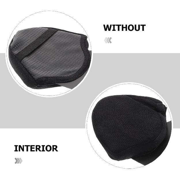 2pcs Motorcycle Helmet Ear Pads Wind Blocker Chin Strap for Biking Full Coverage Ear Protection Accessories