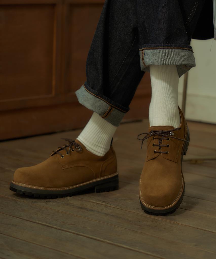 Customade Martine Suede Square Toe Trekking Derby 4.5Cm (Cr0092Snf)