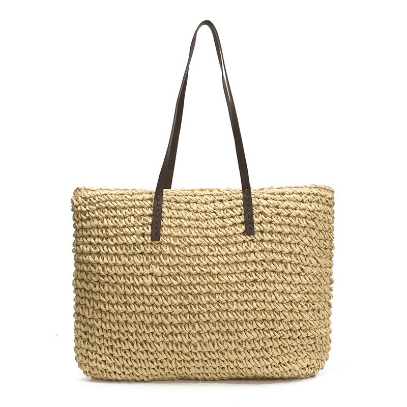 

Woven bag women s new summer trendy niche design straw woven shoulder bag women s trendy women s bag tote bag бежевый