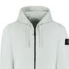 STONE ISLAND Zipper Solid Color Long Sleeve Hooded Ribbed Sweatshirt Men Sweatshirt L1S156100061S0051-V0041