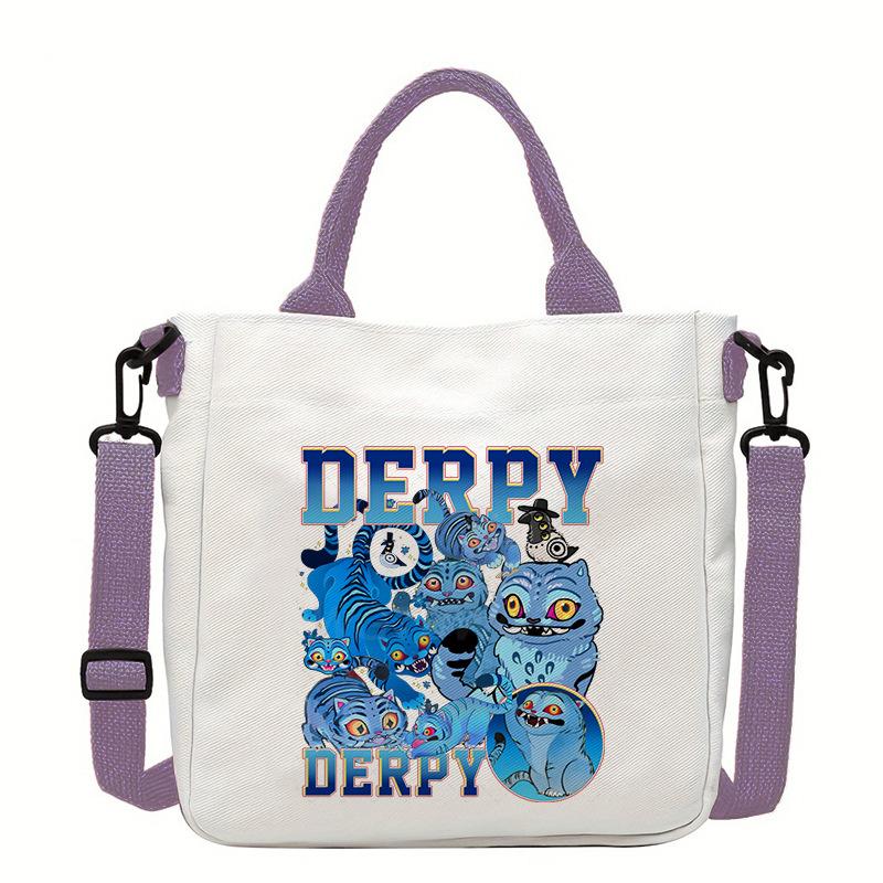 Witch Hunters Fashion Shoulder Bag Versatile Commuter Handbag Women's Large Capacity Canvas Handbag