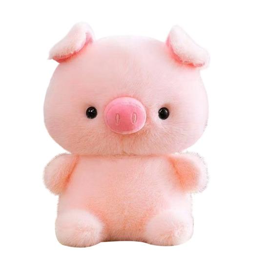 Plush Doll Cartoon Animal Shape Hug Pillow with Ultra Plush 22cm розовый