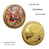 Christmas Santa Claus Commemorative Coin - Holiday Gift and Lucky Medal