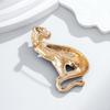Panther Inspired Brooch Zinc Alloy Crafted Accessory Versatile For And Fashionable Individuals
