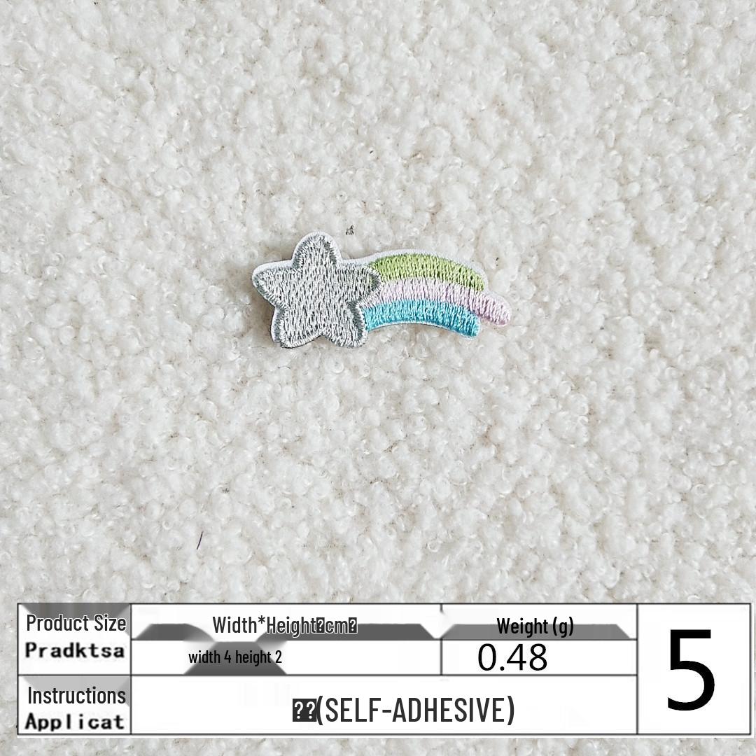 

Очаровательная мультяшная звезда вышитая тканевая нашивка для сумок и одежды