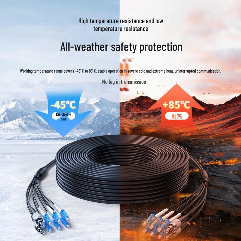 ZHONG TIAN HITECH Single-mode 8-Core Outdoor TPU Field Optical Cable